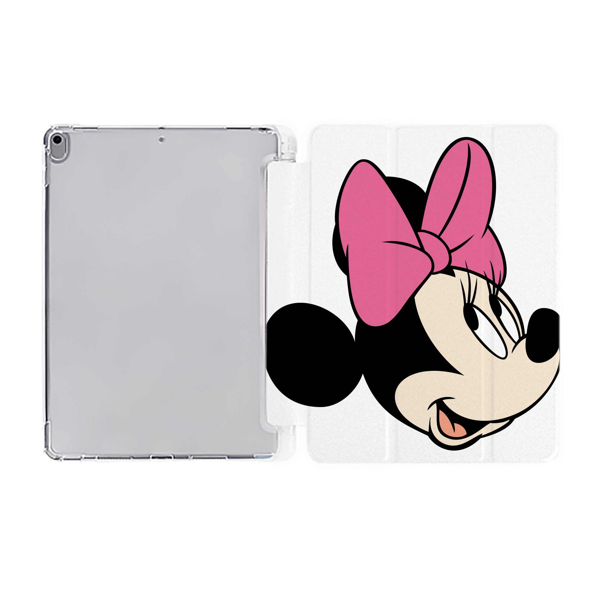 （画像用） ミッキーマウス Mickey Mouse IPad ケース ペン収納付き 三つ折りスタンド PUレザー×シリコン 対応機種9.5/10.5/10.9インチ